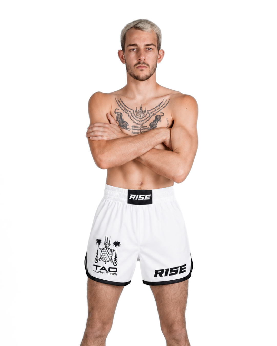 RISE X TAO HYBRID SHORTS (WHITE)