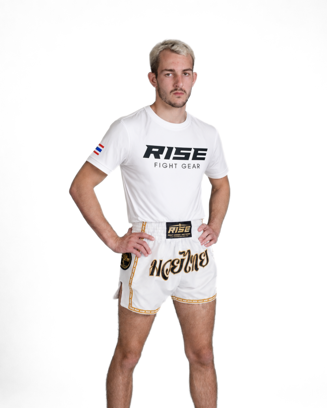 RISE NEVER GIVE UP T-SHIRT (WHITE)