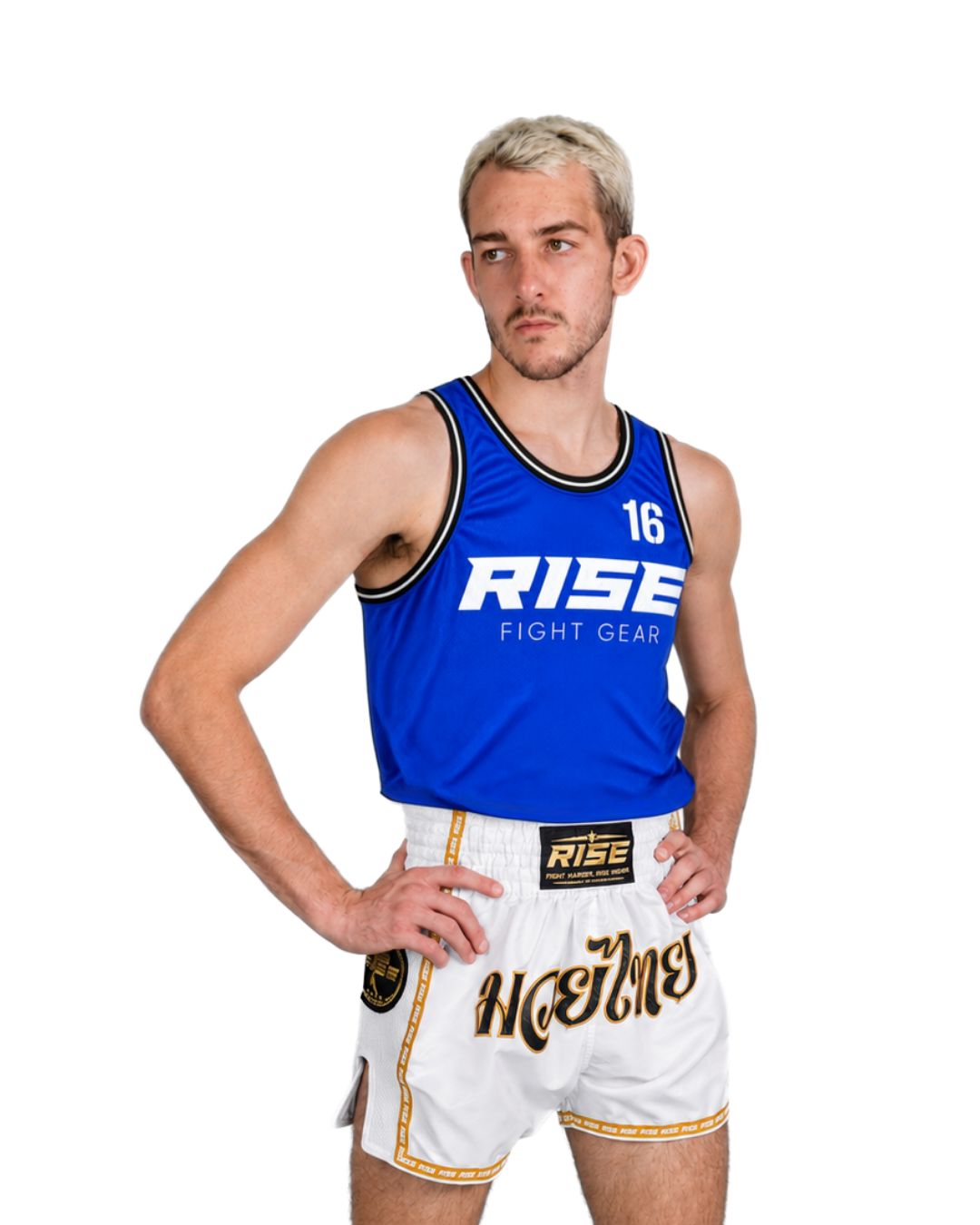RISE BASKETBALL JERSEY No.16 (BLUE/WHITE)