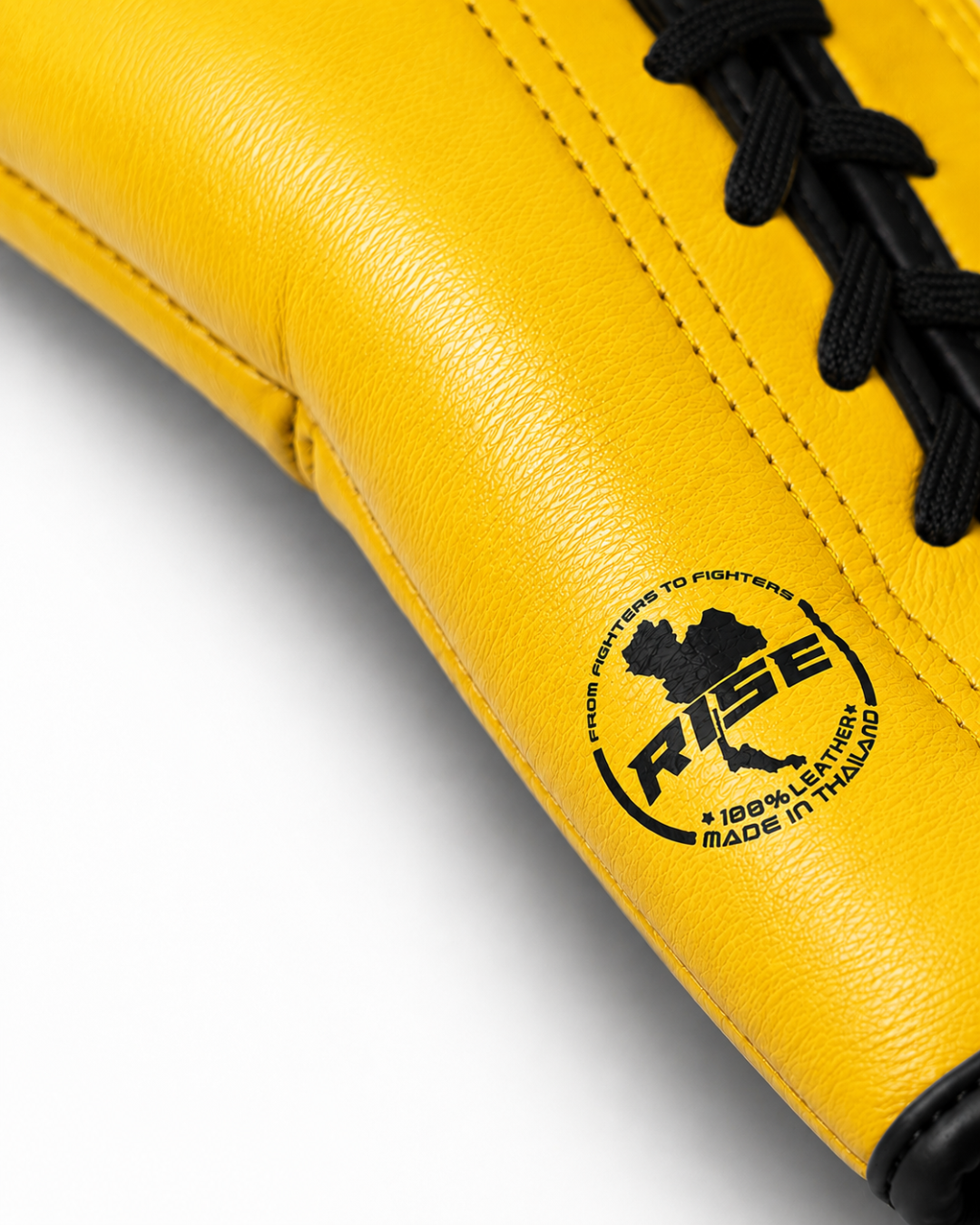 RISE COMPETITION FULLY LEATHER BOXING GLOVES (GOLD)