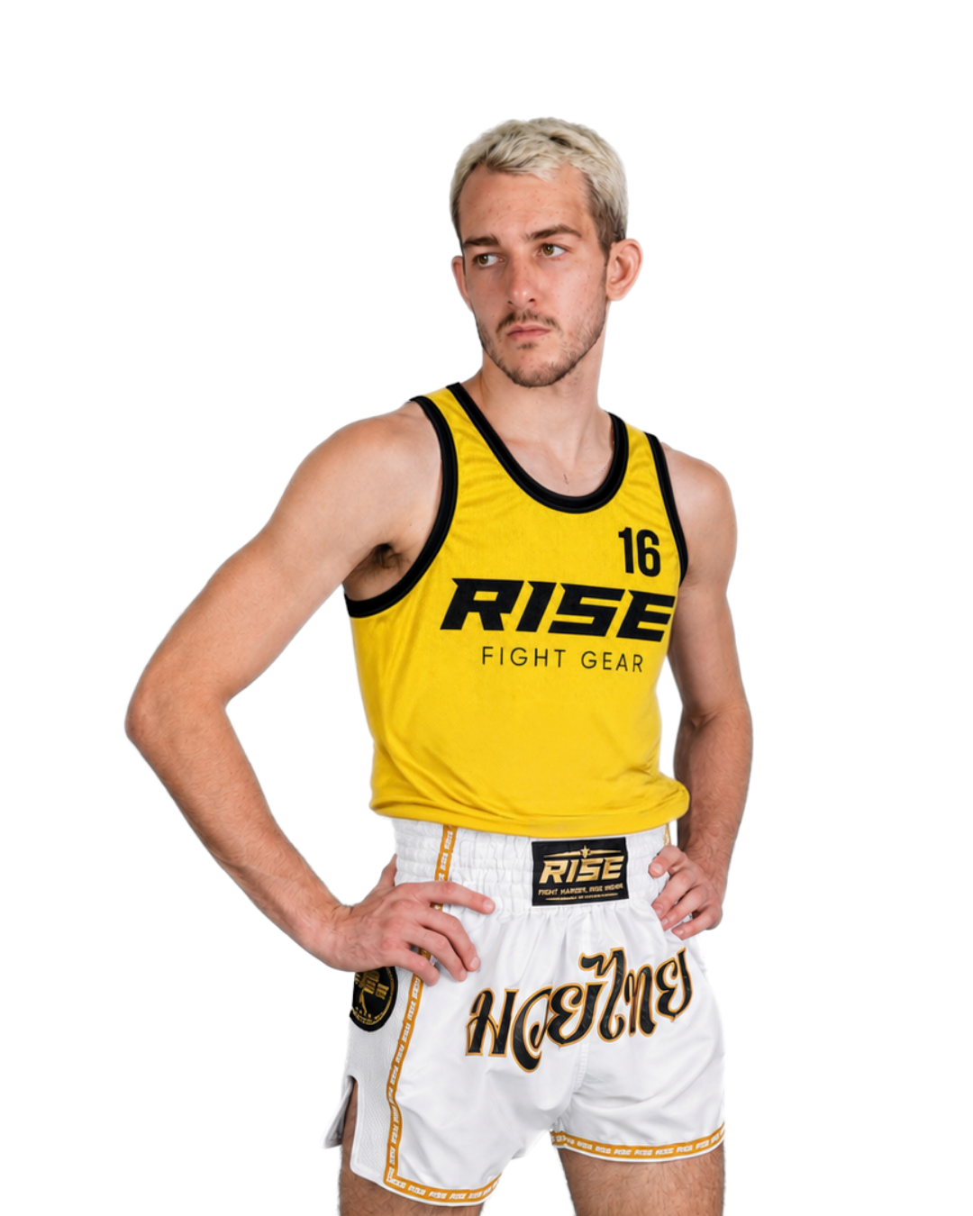 RISE BASKETBALL JERSEY No.16 (YELLOW/BLACK)