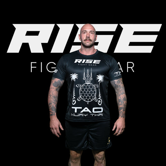 RISE X TAO MUAY THAI T-SHIRT (BLACK)