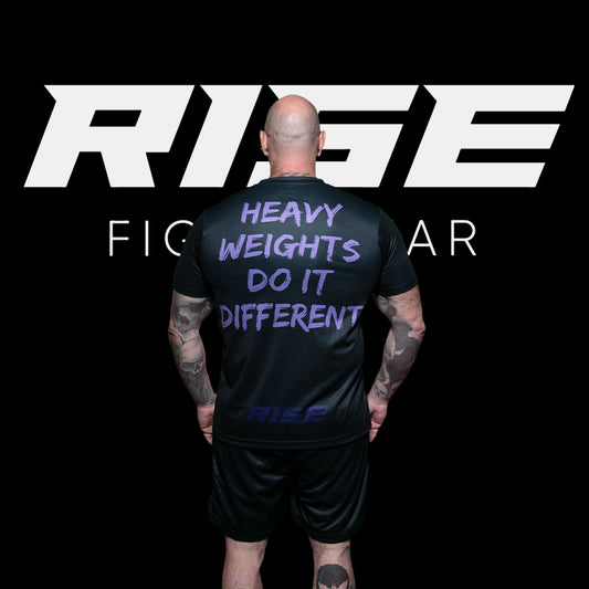 RISE 'HEAVY WEIGHTS DO IT DIFFERENT' T-SHIRT