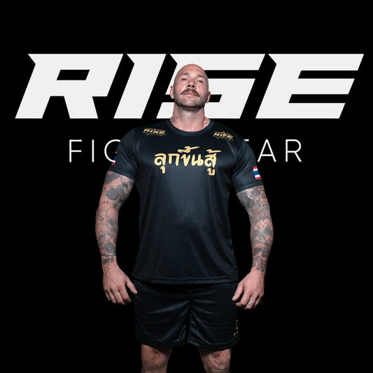 RISE TO FIGHT T-SHIRT (BLACK)