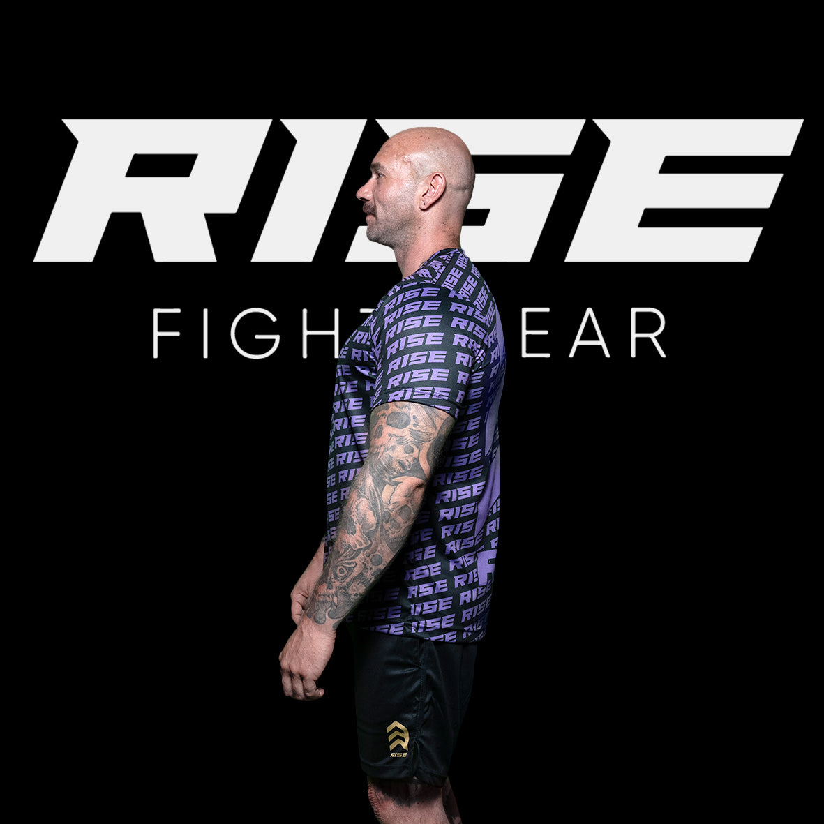 RISE PATTERN T-SHIRT (PURPLE)