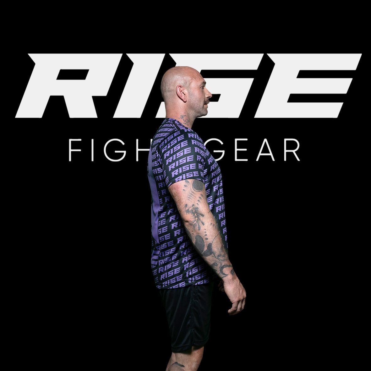 RISE PATTERN T-SHIRT (PURPLE)