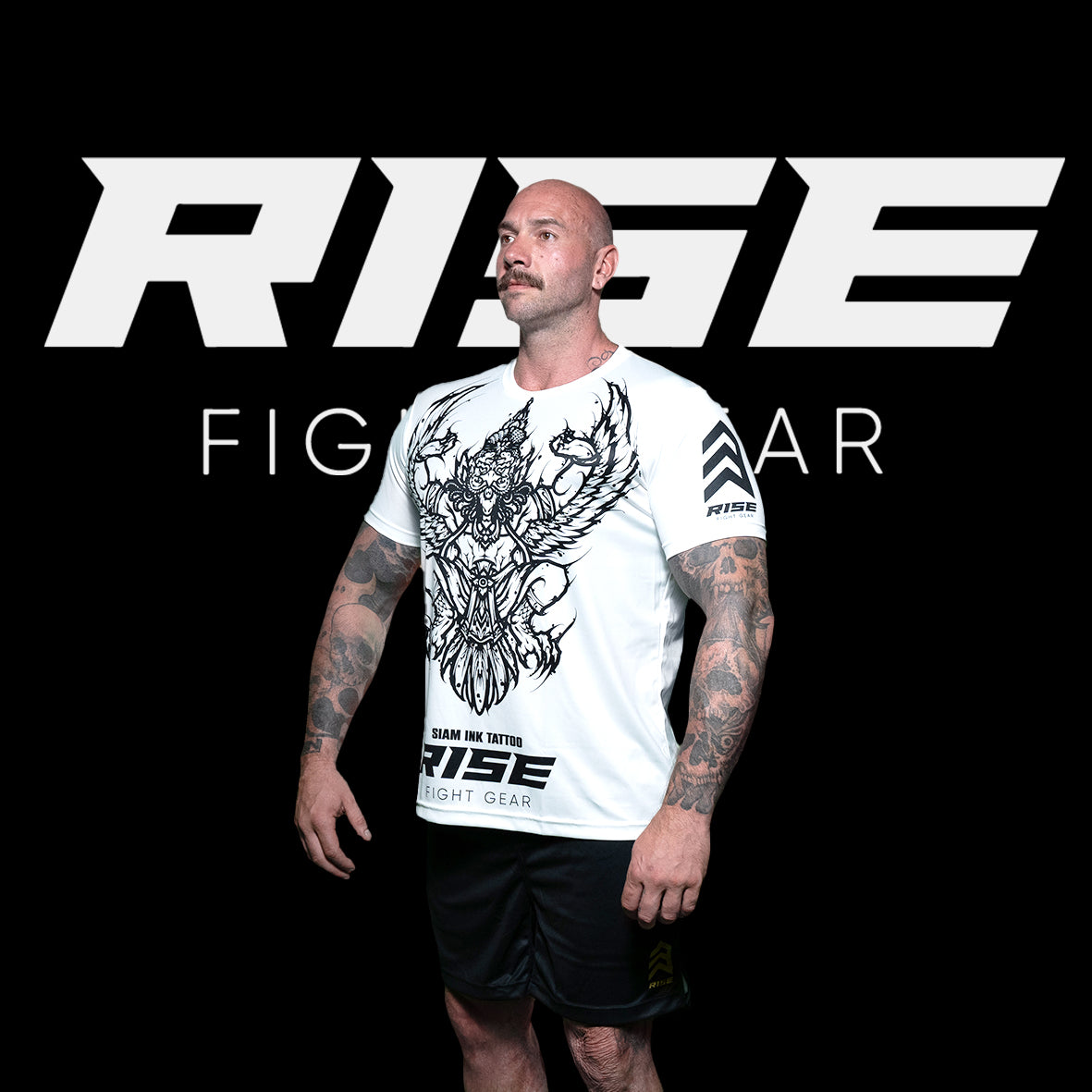 RISE X SIAM INK TATTOO T-SHIRT (WHITE)