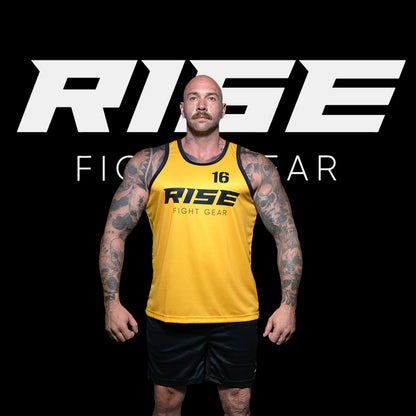 RISE BASKETBALL JERSEY 16 (YELLOW/BLACK)