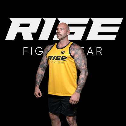 RISE BASKETBALL JERSEY 16 (YELLOW/BLACK)