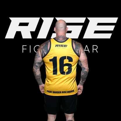 RISE BASKETBALL JERSEY 16 (YELLOW/BLACK)