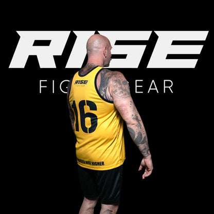 RISE BASKETBALL JERSEY 16 (YELLOW/BLACK)