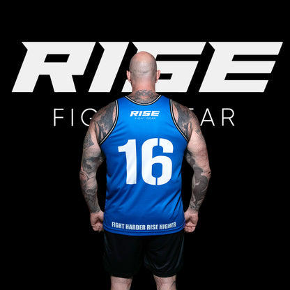 RISE BASKETBALL JERSEY 16 (BLUE/WHITE)