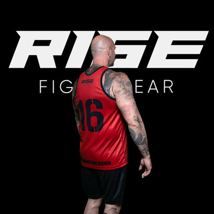 RISE BASKETBALL JERSEY 16 (RED/BLACK)