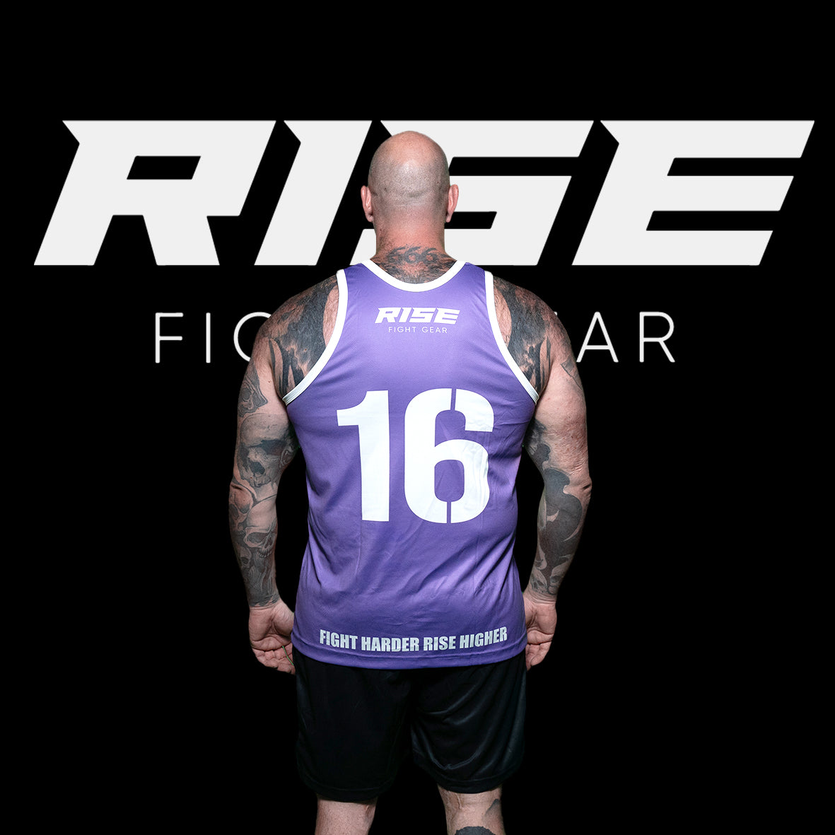 RISE BASKETBALL JERSEY 16 (PURPLE/WHITE)