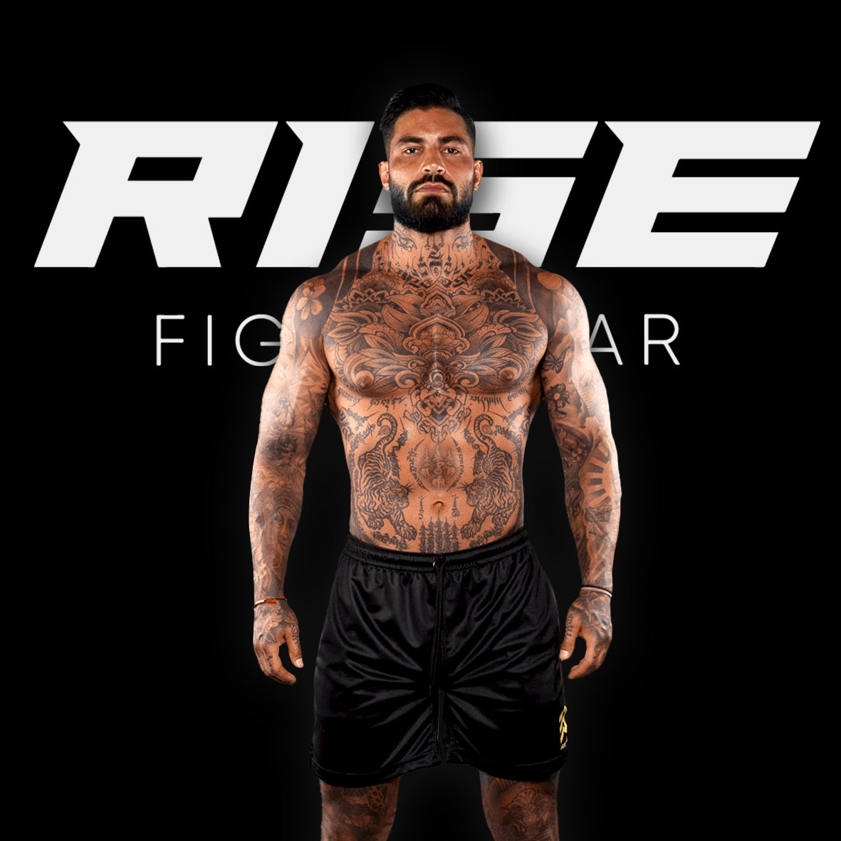 RISE GYM SHORTS (BLACK)