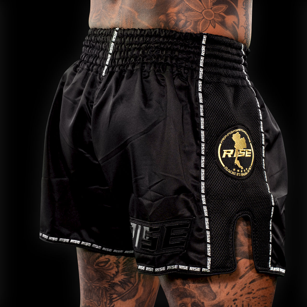 'BLACKOUT' MUAY THAI SHORTS