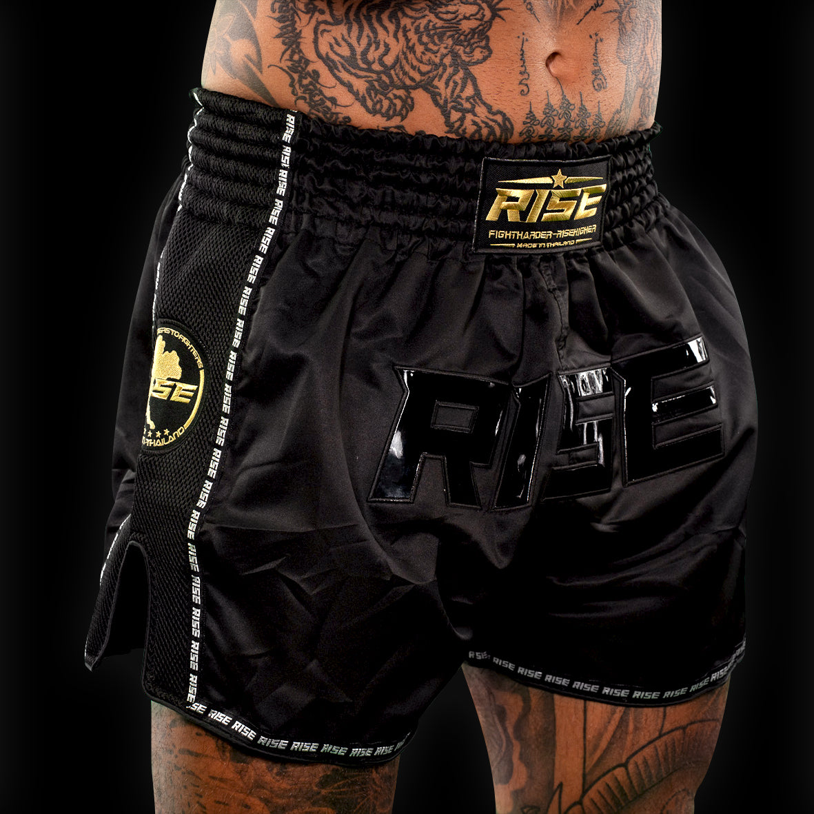 'BLACKOUT' MUAY THAI SHORTS