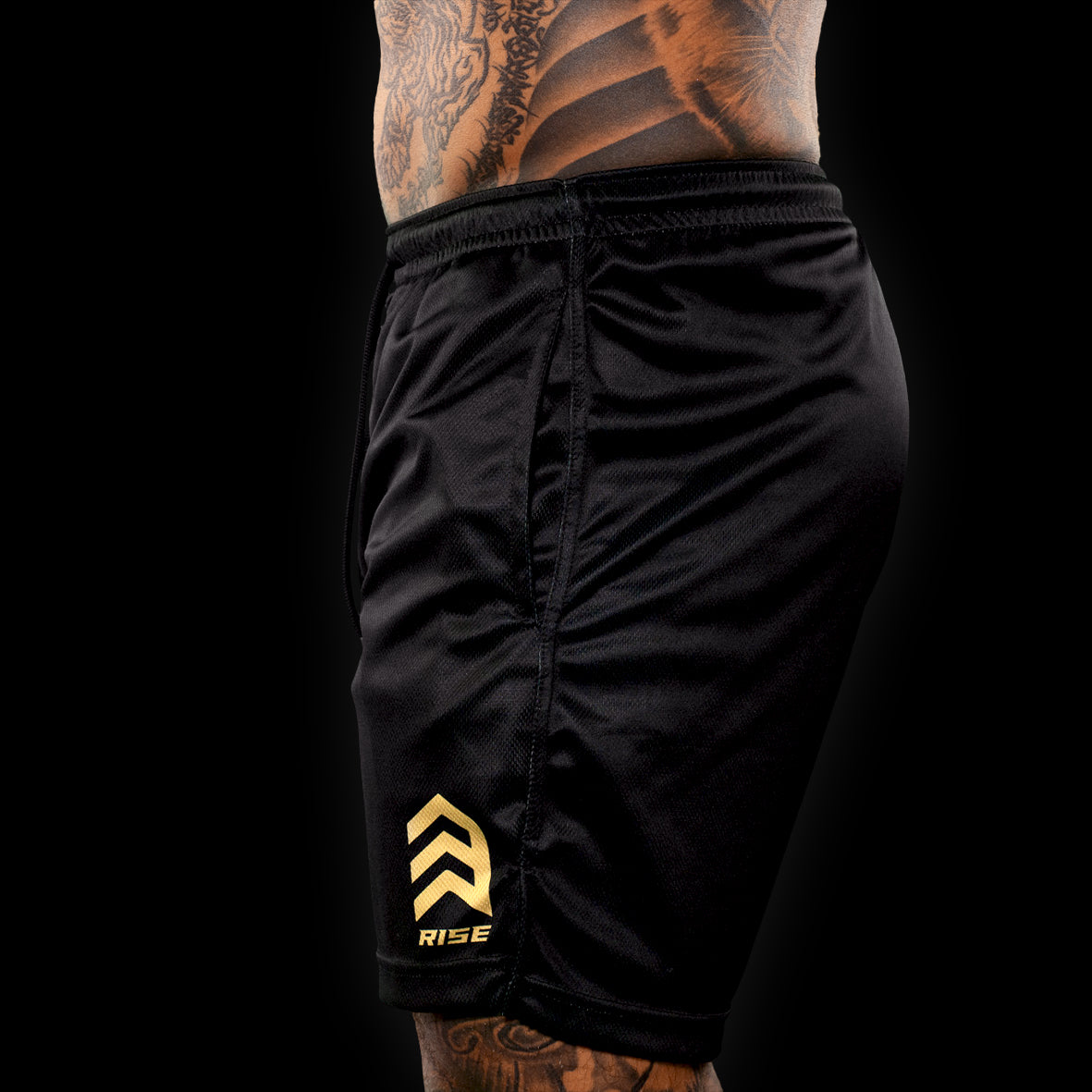 RISE GYM SHORTS (BLACK)