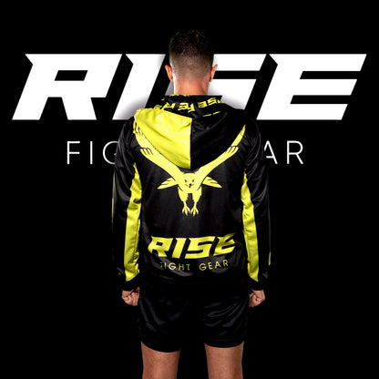 RISE HOODIE JACKET (BLACK/NEON YELLOW)