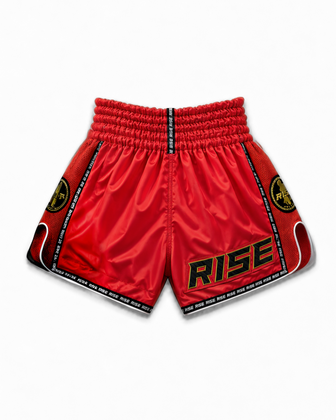 RISE CARBON MUAY THAI SHORTS (RED)
