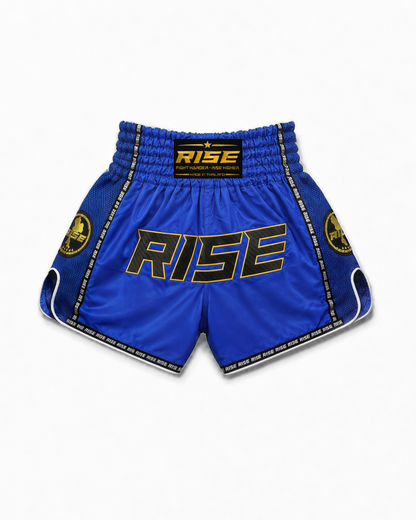 RISE CARBON MUAY THAI SHORTS (BLUE)