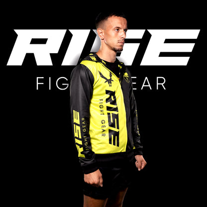 RISE HOODIE JACKET (BLACK/NEON YELLOW)