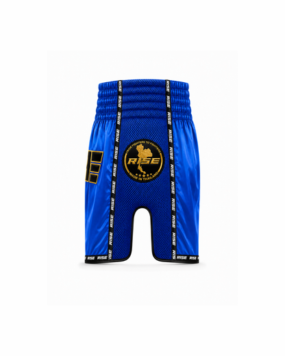 RISE CARBON MUAY THAI SHORTS (BLUE)