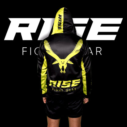 RISE HOODIE JACKET (BLACK/NEON YELLOW)