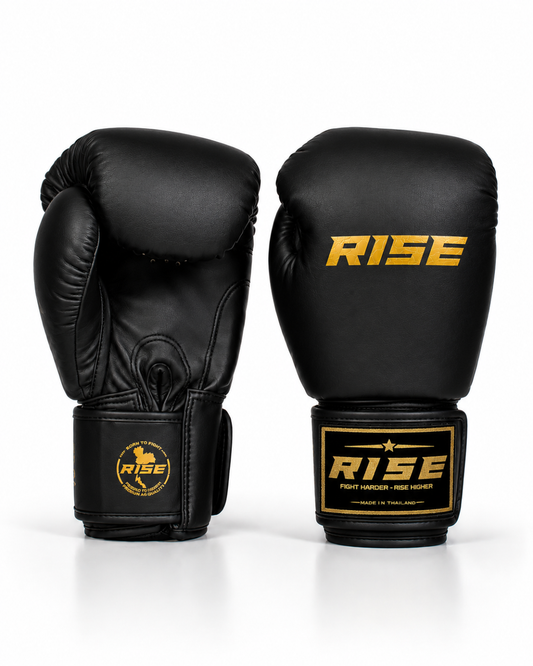 RISE BOXING GLOVES (BLACK)