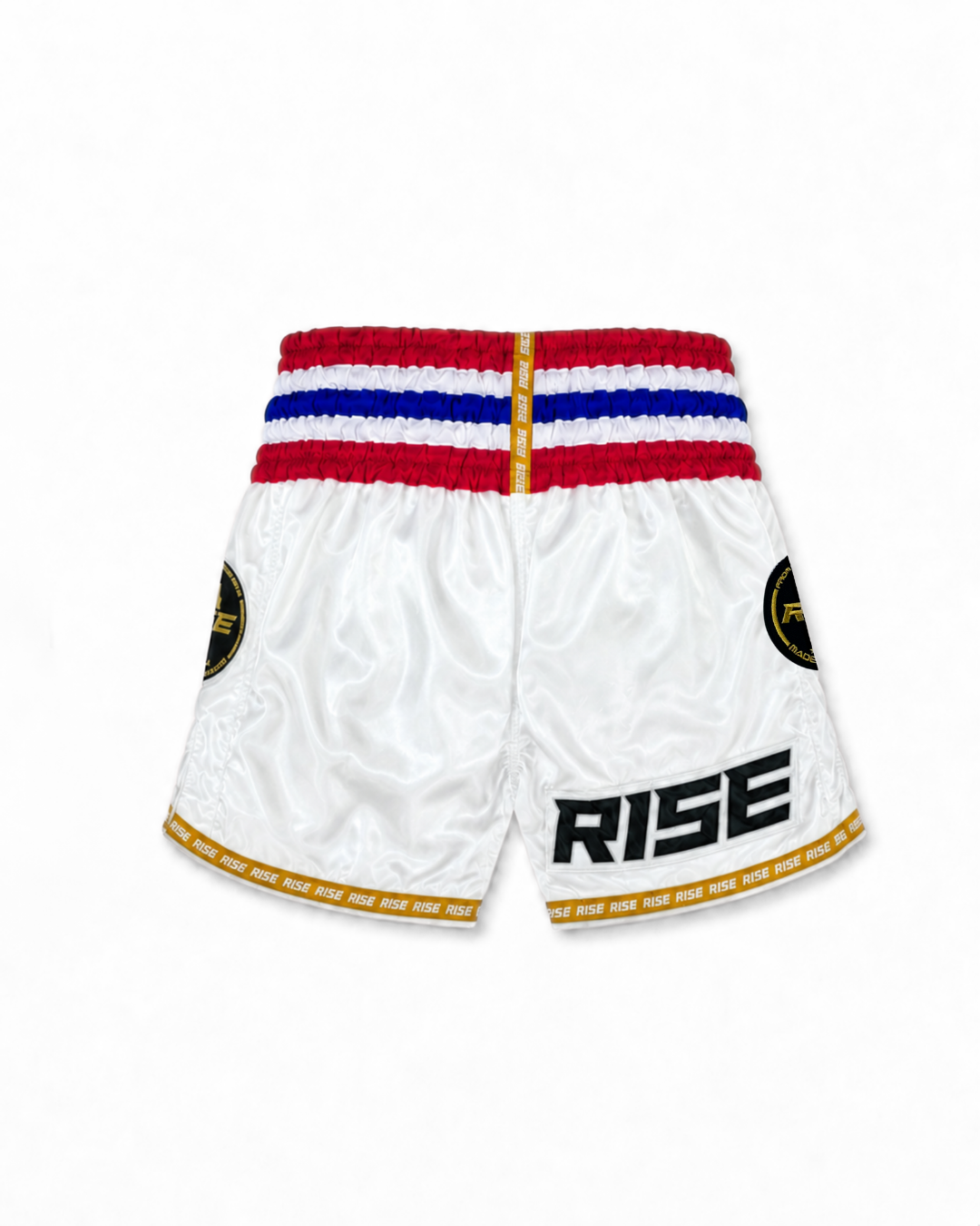 RISE MUAY THAI SHORTS 24 THAILAND WAIST (WHITE)