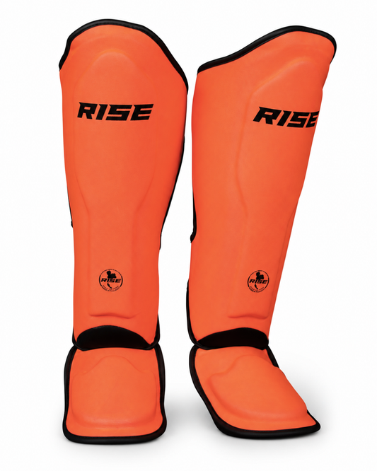 RISE SHINGUARDS (NEON ORANGE)