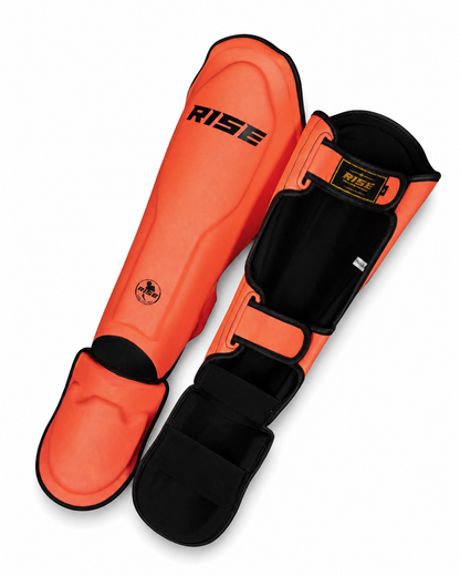 RISE SHINGUARDS (NEON ORANGE)