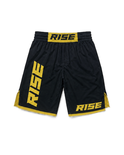 RISE MMA SHORTS (BLACK/GOLD)