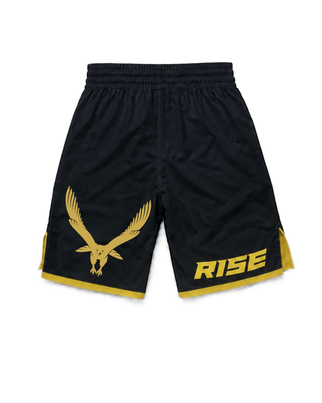 RISE MMA SHORTS (BLACK/GOLD)