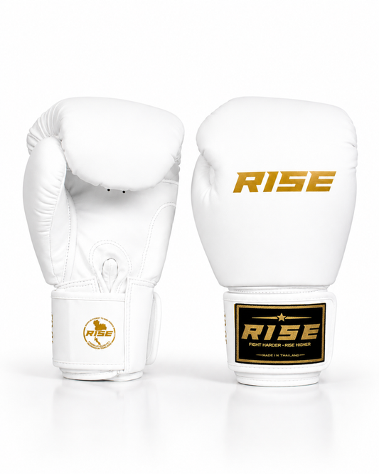 RISE BOXING GLOVES (WHITE)