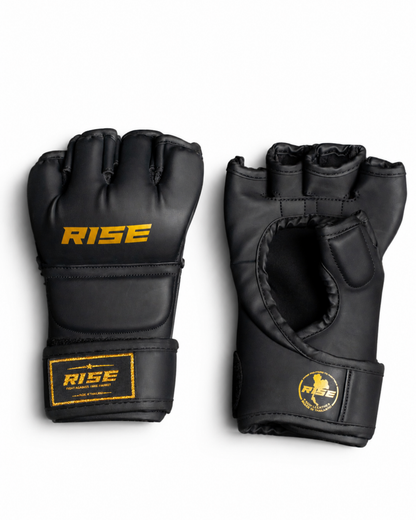 RISE MMA COMPETITION GLOVES (BLACK)