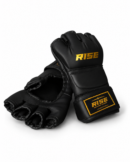 RISE MMA COMPETITION GLOVES (BLACK)