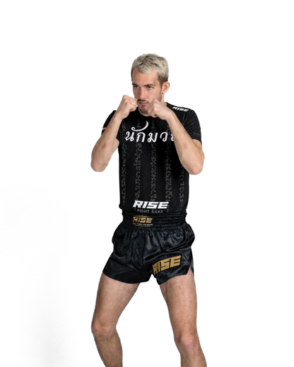 RISE NAK MUAY T-SHIRT (BLACK)