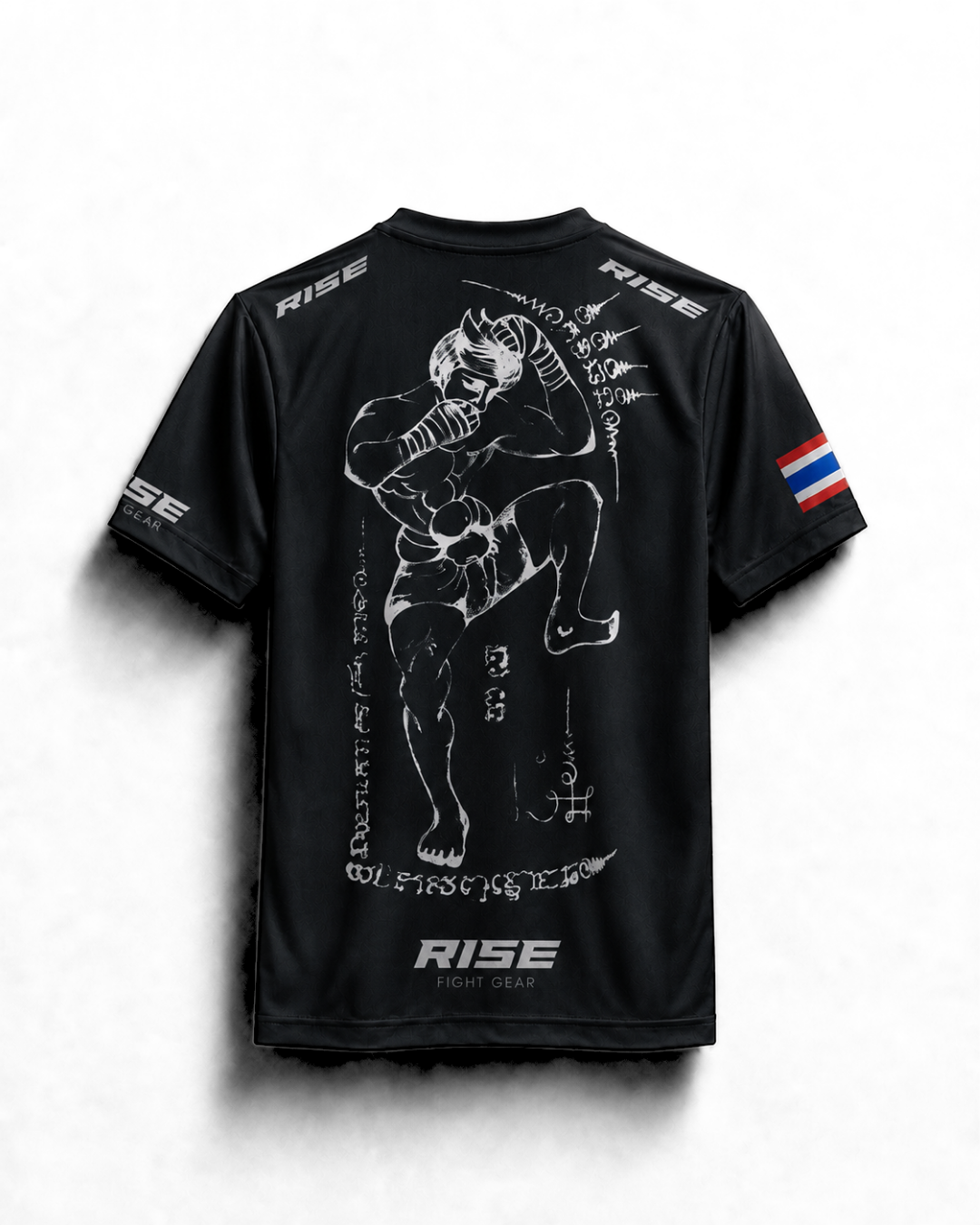 RISE NAK MUAY T-SHIRT (BLACK)