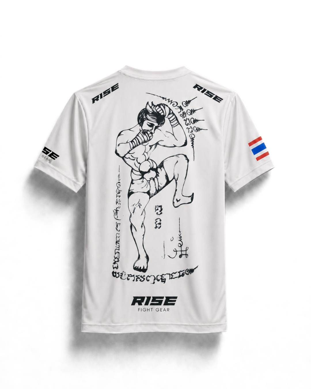RISE NAK MUAY T-SHIRT (WHITE)