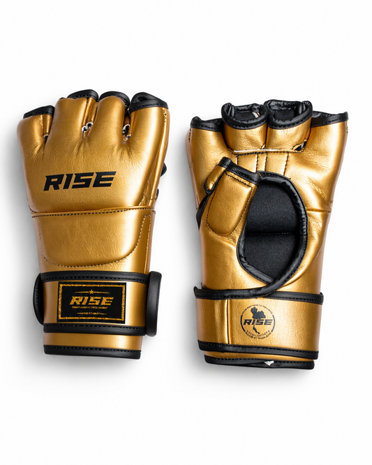 RISE MMA COMPETITION GLOVES (GOLD)