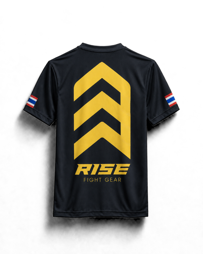 RISE 'RISE TO FIGHT' T-SHIRT (BLACK)