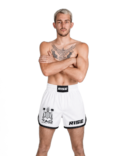 RISE X TAO HYBRID SHORTS (WHITE)