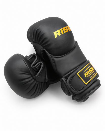 RISE MMA SPARRING GLOVES (BLACK)
