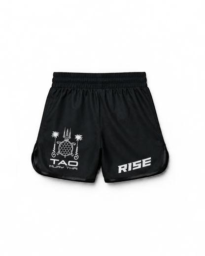 RISE X TAO HYBRID SHORTS (BLACK/WHITE)