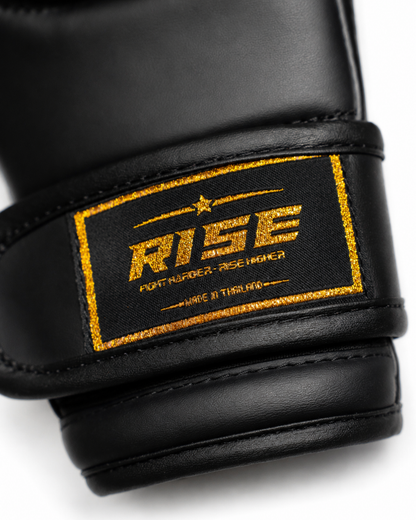 RISE MMA SPARRING GLOVES (BLACK)