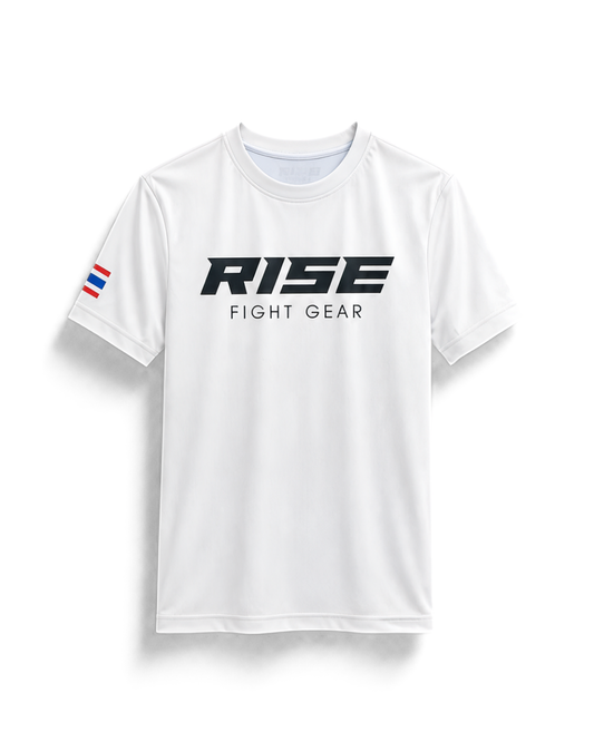 RISE NEVER GIVE UP T-SHIRT (WHITE)