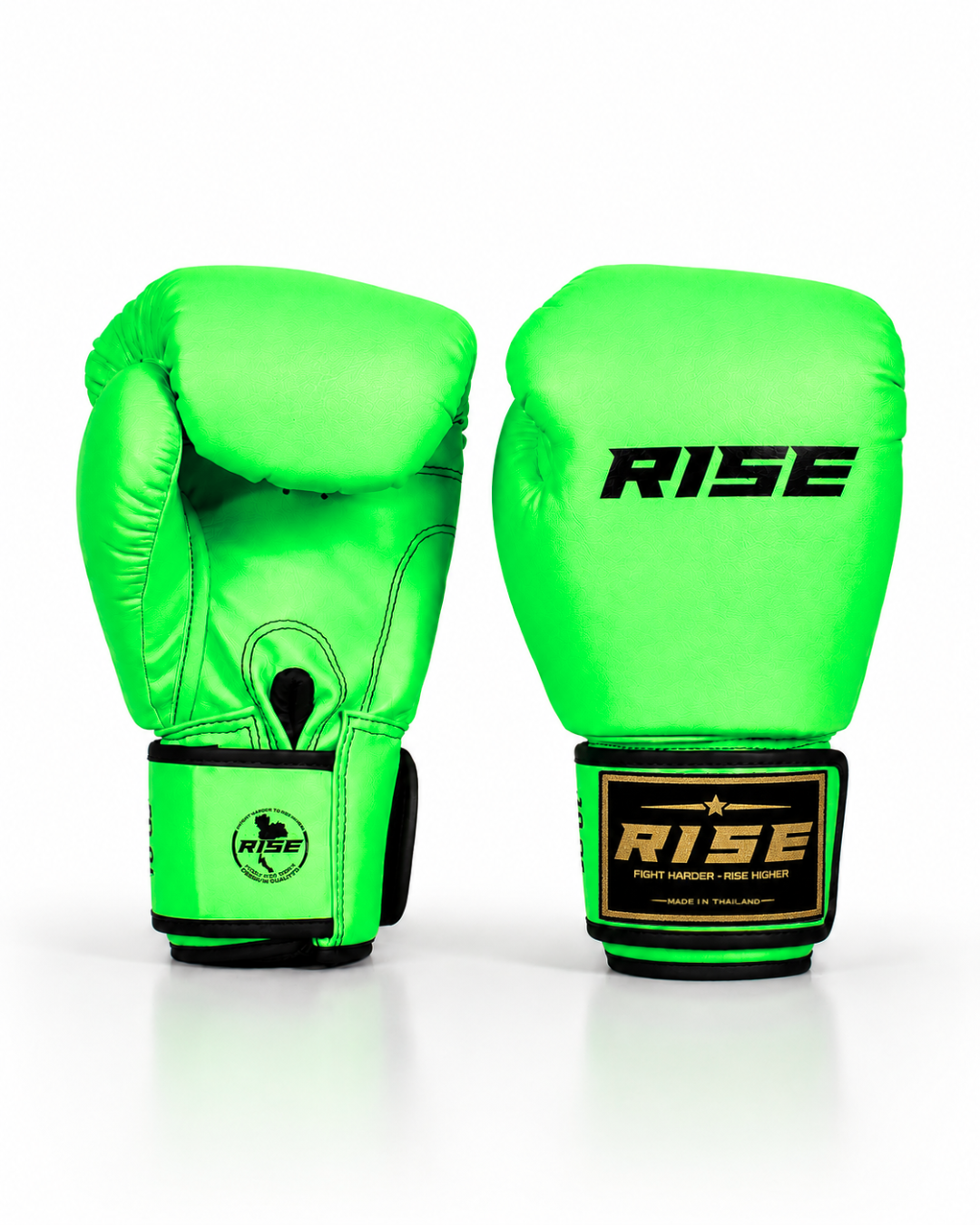 RISE BOXING GLOVES (NEON GREEN)