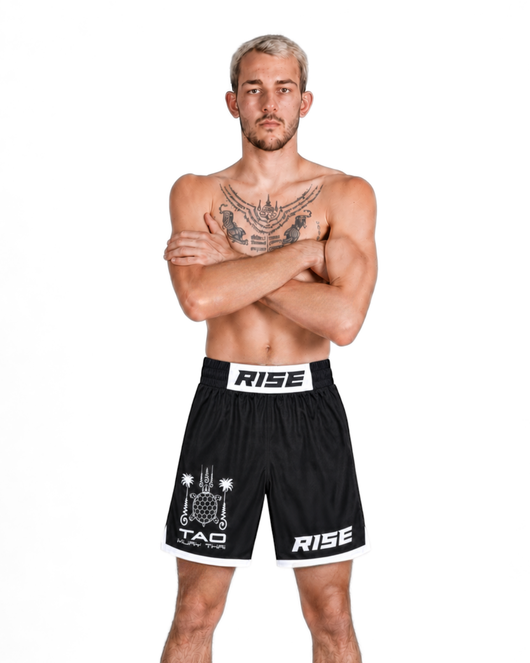 RISE X TAO MMA SHORTS (BLACK)