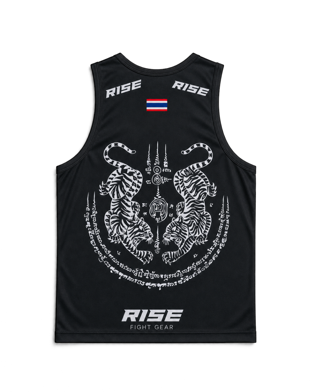 RISE MUAY THAI SAK YANT TANK TOP (BLACK)